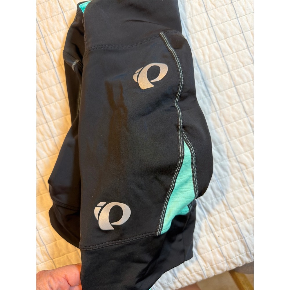 Pearl Izumi Select Women Cycling Shorts Black Mint Green Padded 41211601 Medium - Picture 10 of 10